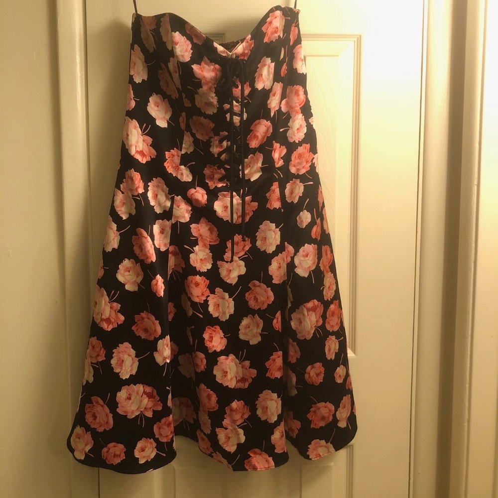 Betsey Johnson silk floral dress